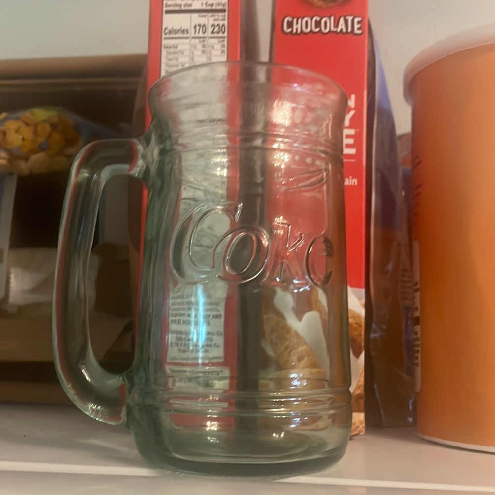 Vintage Coca Cola Glass with Handle